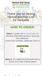 Mobile Screenshot of herbaldietshop.com